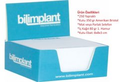 250 Yapraklı Küp Bloknot