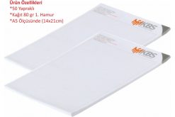 Üstten Tutkallı Bloknot